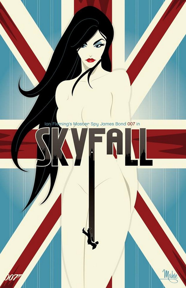 Красивые постеры к фильмам от Mike Mahle