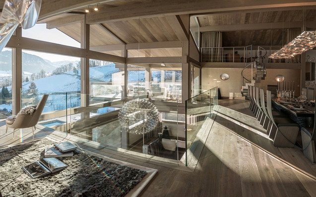 Дизайн дома шале в горах фото