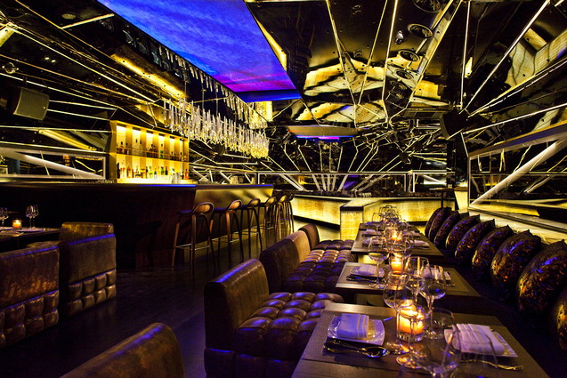 Дизайн шикарного бара ресторана в Дубаях